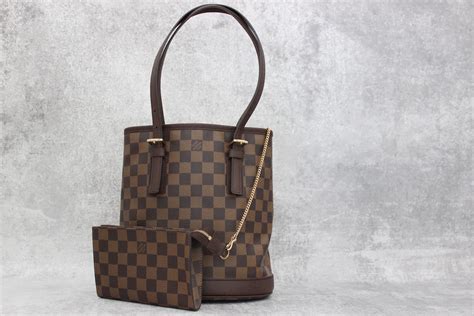 louis vuitton bucket bag damier|louis vuitton checkered tote bag.